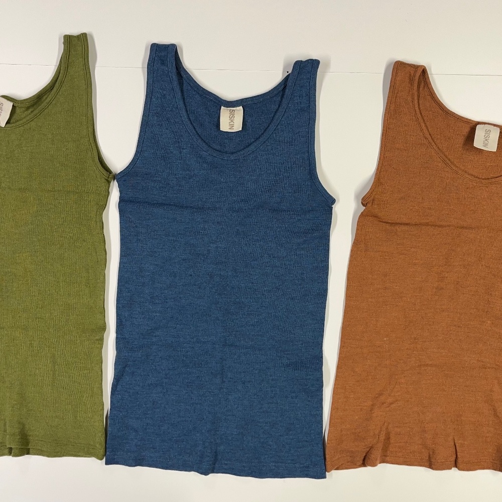 Set of 3 Siskin Silk/Wool Tank Tops Women's Size 10-12 GUC